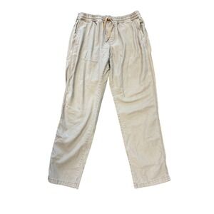 L.L. Bean Signature Pull On Pants Casual Khaki Beige‎ Slim Straight Fit L